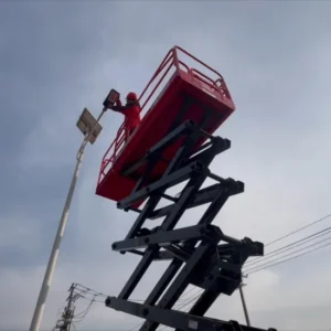 Factory Price! ZGMG Self-Propelled Electric Scissor Lift Manual Movable Platform