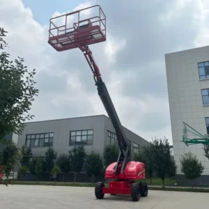 ZGMG Small Self-Propelled Mobile Crank Arm Lift - Telescopic Boom, Factory Price